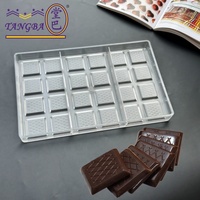 Tangba Square Polycarbonat Schokoladen form Custom Cake Tools Robuste und langlebige Schokoriegel form
