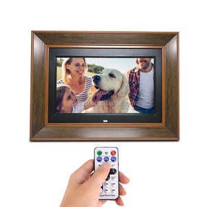 高品质定制木框数码相框12英寸，带运动传感器/运动检测/接近传感器 - Product Image 5