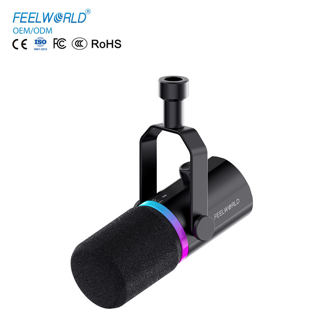 FEELWORLD PM1 XLR/USB Recording Gaming Mic with Boom Arm for Live Streaming and Podcasting
