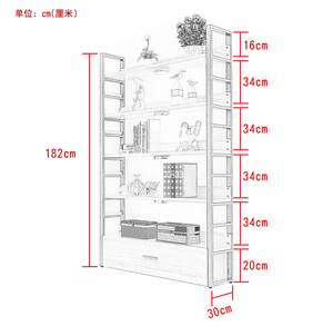 رفوف عرض متجر مستحضرات التجميل ، رفوف تخزين رفوف - Product Image 6