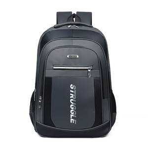 Men's Fashion Laptop <b>Backpack</b> Waterproof Oxford Material Custom Logo USB Zipper Polyester for School Students - Product Image 6