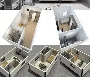 Module préfabriqué pliable <span class=keywords><strong>Maison</strong></span> conteneur Prix préférentiel Villa intelligente peut vivre par lui-même <span class=keywords><strong>ou</strong></span> <span class=keywords><strong>louer</strong></span> des appartements - Product Image 2