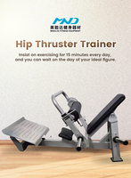 Nouvel équipement d'entraînement des hanches, machine à poussées de hanche, machine d'entraînement des fessiers, équipement de gym