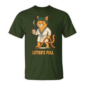 T-shirt natalizia Litter'S Full Cat Parody per gli amanti dei gatti - Product Image 1