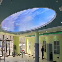 Tech ech — plafonnier en pvc bleu ciel, tapisserie 3d, décoration d'interieur