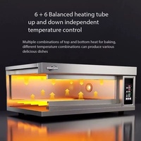 Four électrique commercial WFC-101D à 1 niveau et 1 plateau, commande par bouton, contrôle de température indépendant, 350°F, 240V/380V, 4.4kW, pour petite boulangerie