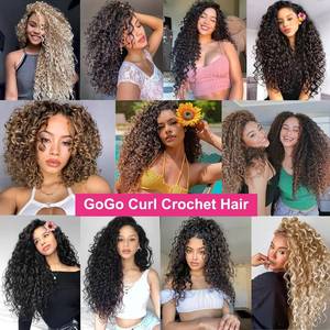 Extensiones de Cabello Sintético <span class=keywords><strong>GoGo</strong></span> Curl de 12 Pulgadas, Fibra de Proteína, para Trenzado con Crochet, Doble Trama, Empaque Personalizable, Ondas de Agua - Product Image 5