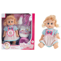 Cadeaux pour enfants 12 poupées bébé reborn Ic, filles, boit et fait pipi, poupée bébé vivante, jouet, poupée bébé de 14 pouces