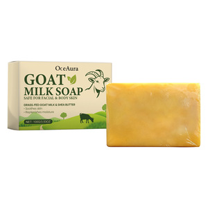 <span class=keywords><strong>Savon</strong></span> artisanal au <span class=keywords><strong>beurre</strong></span> de karité et au lait de chèvre OCEAURA, soin de la peau, nettoyage en profondeur, hydratant, nourrissant, en gros, marque privée, 100g - Product Image 1