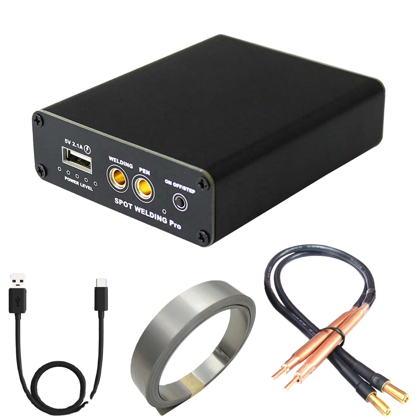 Ручной точечный мини-сварочный аппарат «сделай сам», регулируемый портативный аппарат для точечной сварки, литиевая батарея с быстрой зарядкой и ручкой для точечной сварки, 5 передач