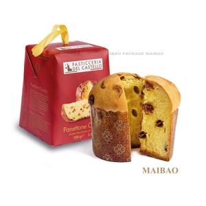 กล่องของขวัญเทศกาลคริสต์มาสแบบแพเนตโทน พร้อมป้าย กล่องเค้กสูตรดั้งเดิมของอิตาลี กล่องแบบก้านห้อย ประกอบเองได้ บรรจุภัณฑ์แบบแพนดอร์ - Product Image 6