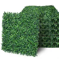Anti-UV Plastic Greenery Plant Fence Panels, Boxwood Mat