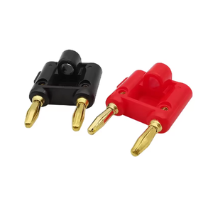 Cable de Prueba para Altavoz de Audio Integrado de Doble Fila con Conector Banana Doble de 4 mm Chapado en Oro, Sin Soldadura - Product Image 1