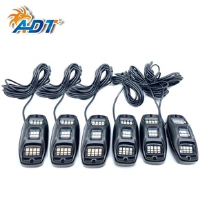 ไฟร็อคไลท์ RGBW คุณภาพสูง ADT ไฟ LED สำหรับขอบล้อรถ UTV ATV ออฟโรด สว่างที่สุด หลายสี IP68 - Product Image 6
