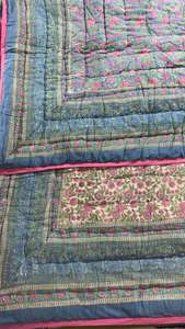 Nuevo puro 100% algodón mano bloque impreso algodón Kantha edredón cubierta Floral venta al por mayor hecho a mano Patchwork verano manta colcha - Product Image 6