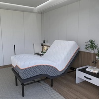 Lit électrique réglable sans espace libre avec télécommande sans fil, tailles Twin XL, Queen, Split King, avec ports de charge USB Type C