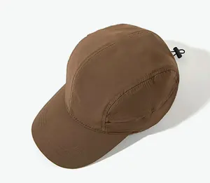 High Quality Solid Color Unique Quick Dry Baseball Hat Nylon 6 Panel Men's Sun Protection Sunscreen Camping Baseball Hat