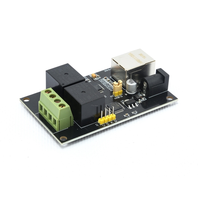2 Channel DC5V 10A Industrial IP Network Relay Module Remote Controller Ethernet to RS485 Modbus HHT-NET2D shengyeic