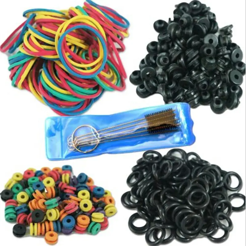 Hot Selling Tattoo Accessories Tattoo Supplies Rubber + O-Rings A-bar Grommet Nipple Bands maschine Cleaning Brush
