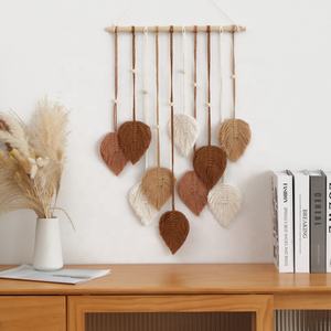 Atrapasueños Bohemio Tejido Art Deco, Decoración <span class=keywords><strong>de</strong></span> Pared Hecha a Mano con Hilo <span class=keywords><strong>de</strong></span> Algodón, Patrón Vertical, Decoración del Hogar - Product Image 6