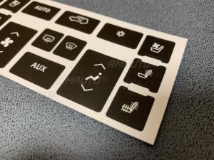 Nuevas pegatinas de reparación para botones de control de clima/aire acondicionado de coche para Cadillac Escalade 2007 2008 2009 2010-2014 - Product Image 3