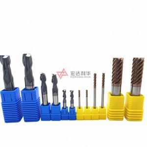 Fresas de carburo sólido HRC65 de 8 filos D16X40X100Lmm del fabricante - Product Image 6