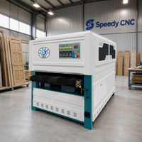 Machine de polissage automatique CNC à six rouleaux pour bois, brosses à bois, portes en MDF, apprêt, polisseuse à brosses CNC, ponceuse pour meubles sculptés CNC