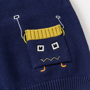 2025 nouveaux garçons tricoté gilet haut à la mode bébé <span class=keywords><strong>pull</strong></span> <span class=keywords><strong>pull</strong></span> pour printemps et automne hiver vêtements pour enfants en gros - Product Image 4