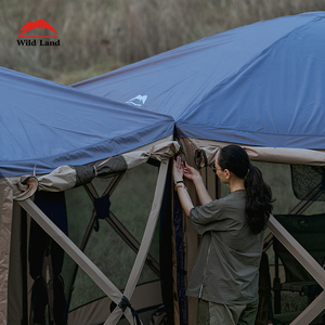 Carpa de Campamento <span class=keywords><strong>Wild</strong></span> Land Hub Screen House 600 Lux, Gazebo Grande para Acampar al Aire Libre, Impermeable para Caza - Product Image 4