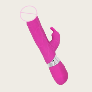 Vibrador de Conejita de Doble Cabeza, Dildo Simulado, Vibrador AV Estilo Conejo con Doble Punto G para Masturbación Femenina - Product Image 1