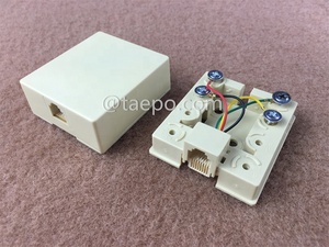 Boîtier de connexion téléphonique RJ11 CAT3 6P4C 1 câble de port fabricant professionnel échantillon prix d'usine gratuit - Product Image 2