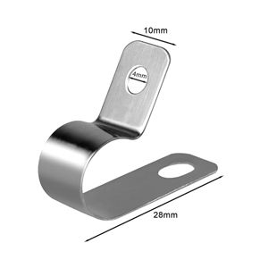 Зажим для забора из нержавеющей стали, зажим для установки забора, подходит для сварки 2-6 стальных проводов к деревянным, металлическим или виниловым заборам - Product Image 2