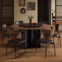 Nouveaux modèles 2026 : Ensemble table et chaises rondes extensibles en marbre, mobilier moderne pour la maison