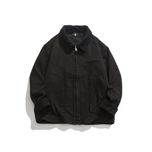 Nouveau Vintage vêtements <span class=keywords><strong>de</strong></span> <span class=keywords><strong>travail</strong></span> coton lourd sergé Detroit <span class=keywords><strong>veste</strong></span> coupe ample velours côtelé revers manteau mode <span class=keywords><strong>travail</strong></span> <span class=keywords><strong>veste</strong></span> pour unisexe - Product Image 4