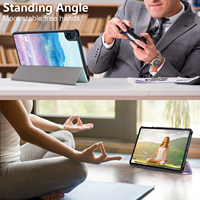 Étui pour tablette Honor Pad 8 12 pouces Ultra-mince support à trois volets couverture peinte