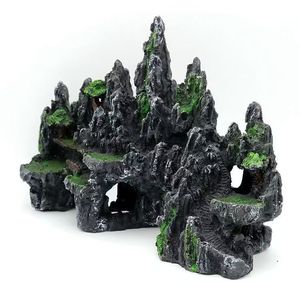 Nhỏ rockery aquascape Aquarium trang trí phụ kiện nhựa mô phỏng của rockery với vật liệu nhựa bền - Product Image 4