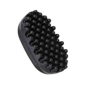 Brosse à boucler en silicone de forme oblongue pour le coiffage des cheveux avec poils torsadés, design compact et portable - Product Image 4