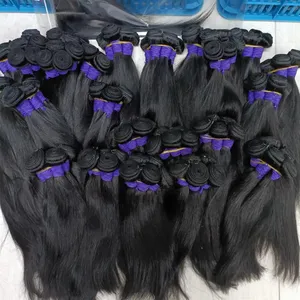 Letsfly Cheap Unprocessed Brazilian 100% Human Hair Weave Straight Hair Extension Free Shipping