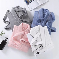 Peignoir de bain en coton 100% de luxe pour hôtel et spa, thermique, doux pour la peau, broderie personnalisable, design uni unisexe, été