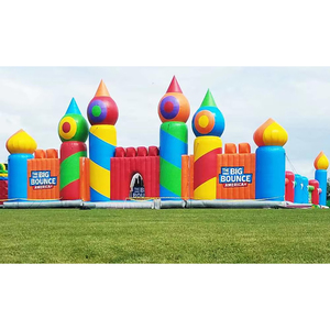 Château géant de la meilleure qualité parc à thème gonflable aire de jeux gonflable parc de trampoline gonflable plus grande maison de rebond pour adulte - Product Image 1