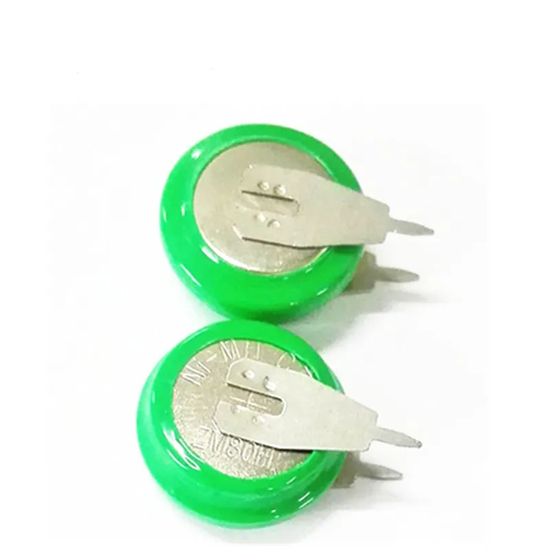 1.2V 80mAh Rechargeable nimh button cell with tabs 80H V80H ni-mh button battery