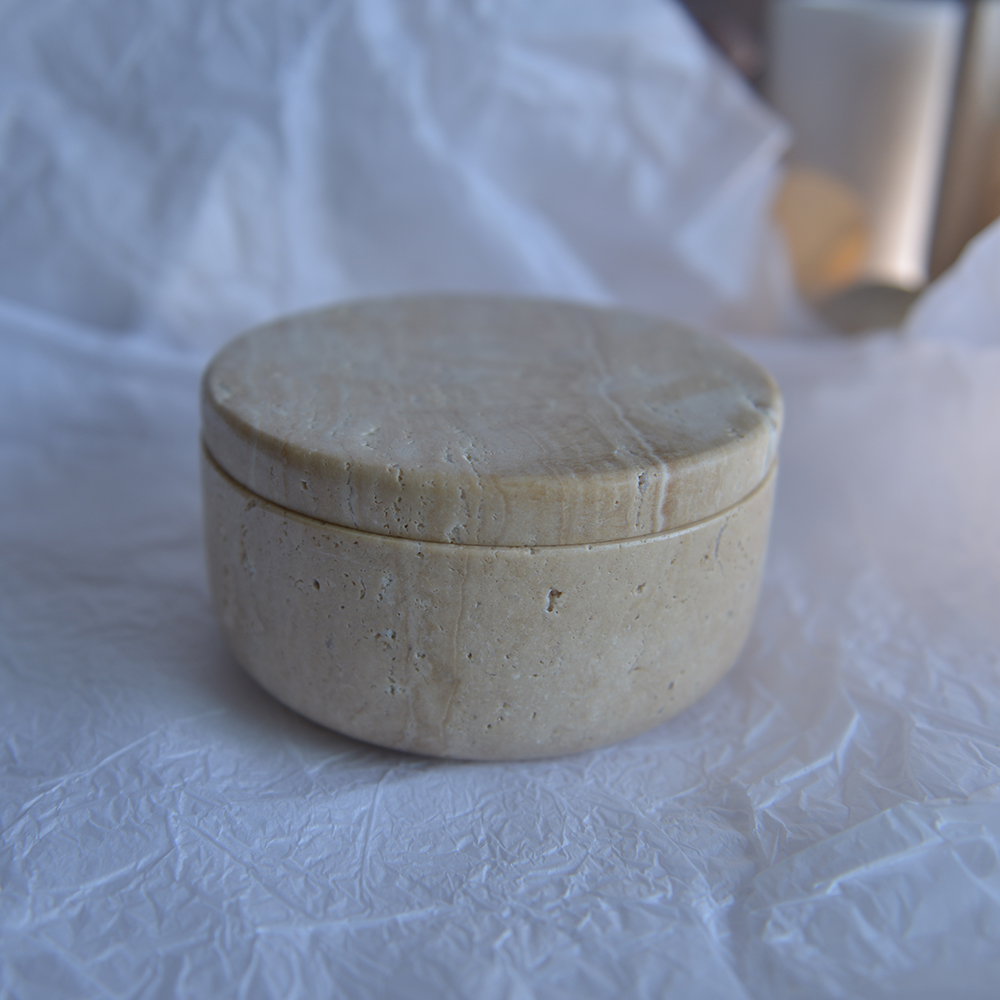Round Travertine Marble Bowl with lid Marble Salt Sugar Spice Storage Container Jar kitchen accessories jewelry box Marble Bowl with lid Marble Salt Sugar Spice Storage Container Jar Marble Bowl,Container Jar,Round,Travertine,jewelry box,spice storage