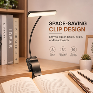 Lampe <span class=keywords><strong>de</strong></span> lecture LED rechargeable à clip flexible <span class=keywords><strong>pour</strong></span> le cou, avec 3 modes <span class=keywords><strong>de</strong></span> couleur, CRI 90 élevé, idéale <span class=keywords><strong>pour</strong></span> la chambre, les voyages et la lecture nocturne - Product Image 5