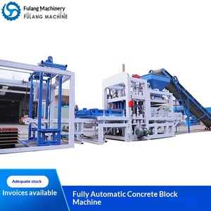 Ligne de production de briques automatiques hydrauliques sans cuisson QTF4-18 de qualité export, pour briques colorées, creuses et standard - Product Image 1