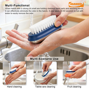 Spazzola per Pulizia Cucina in Acciaio Inox, Spazzola per Mani e Unghie, Elimina Odori e Assorbe le Profumazioni - Product Image 5