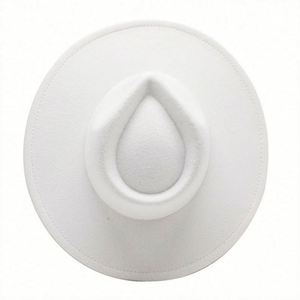 Sombreros Fedora de Ala Ancha de Fieltro de Lana Unisex, 20 Colores Disponibles, con Forro de Satén Personalizado, Venta al Por Mayor, para Fiestas Casuales al Aire Libre - Product Image 5