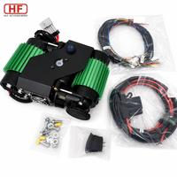Pompa Kompresor Udara Portabel Haifeng HF CKMTA12 /24 Silinder Ganda 150PSI Heavy Duty 4x4 untuk Pengisian Ban Mobil Offroad