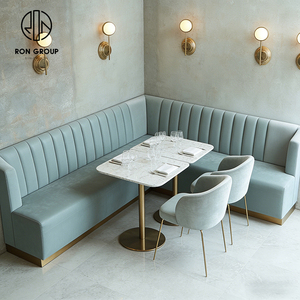 Juego de Mesa y Sillas de Piedra Sinterizada Cuadrada de Lujo, Muebles de Asientos para Cafetería, <span class=keywords><strong>Restaurante</strong></span> y Hotel, Sofá - Product Image 1