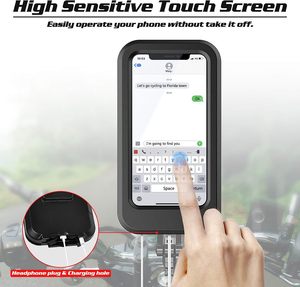 360 Xoay xe máy tay lái núi không thấm nước xe đạp điện thoại chủ scooter điện thoại clip tự do điều chỉnh chiều cao - Product Image 3