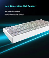 Clavier de jeu mécanique Mars 75 Pro 75% à axe magnétique en alliage d'aluminium CNC USB-C Hot-Swap RGB résistant aux déversements